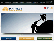 Tablet Screenshot of harvestadvisors.com